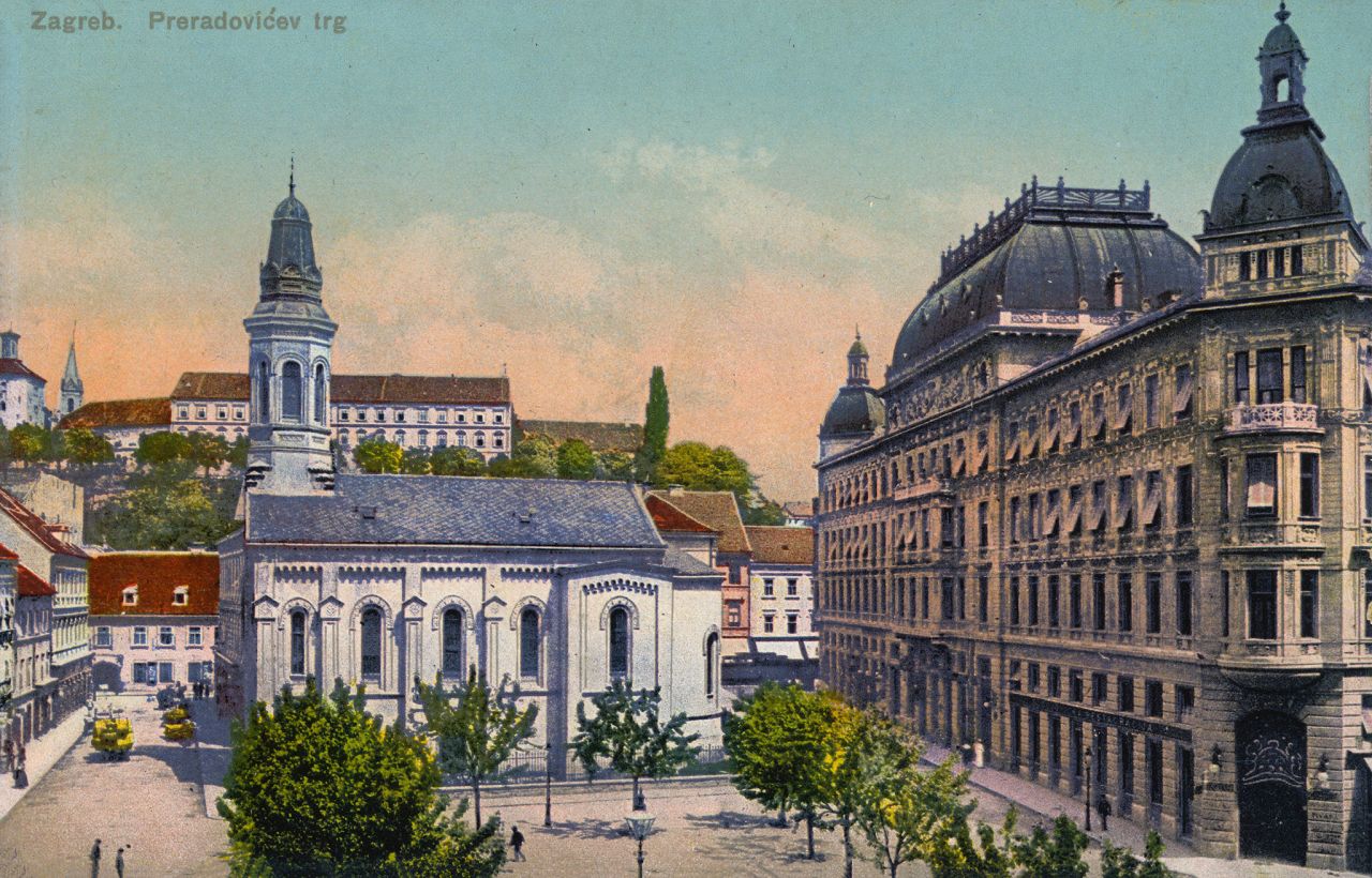 Trg Petra Preradovića oko 1925. godine